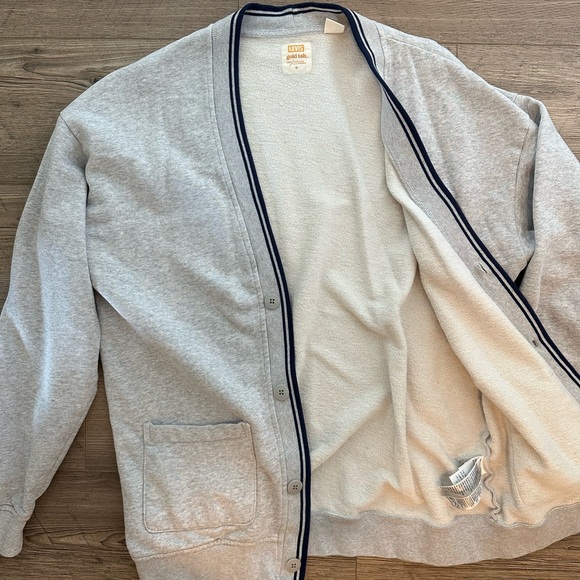 Levi's® Mens Vintage 90s Athletics Style Gold Tab™ Premium Off Court Cardigan - Picture 4 of 9